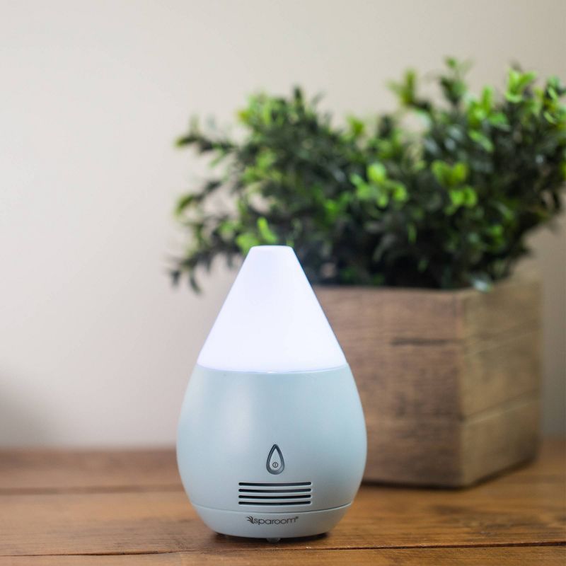 Mini Scentifier Fan Diffuser Light Blue plus 5ml Orange Essential Oil Kit - SpaRoom