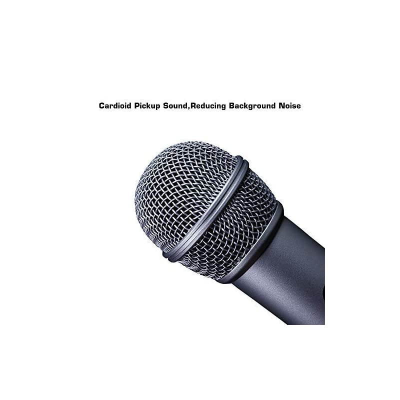 MA58 Handheld Cardioid Dynamic Vocal Microphone with ONOFF Switch Cable Included Black