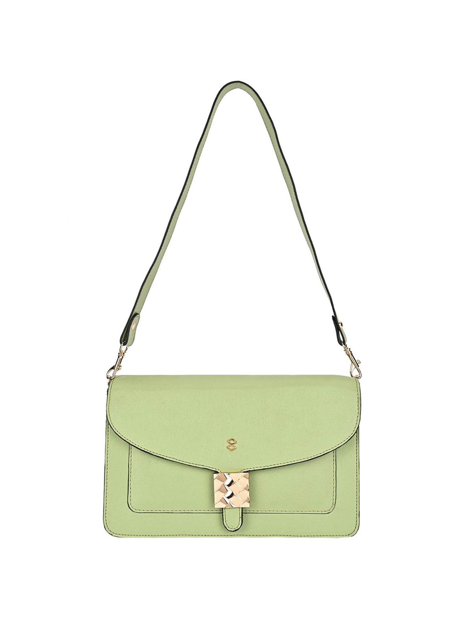 Horra Green Solid Shoulder Handbag