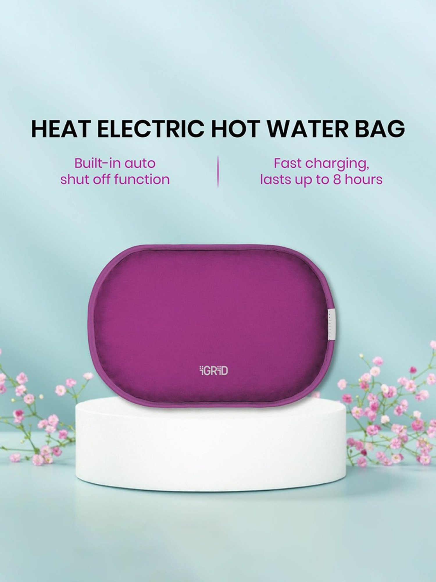 HealthSense YM 602 Yoga Mat (Black & Grey)