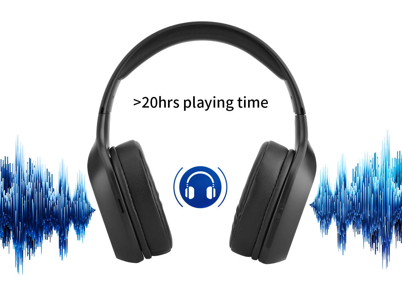 ApeSonic Tangerine : Bluetooth 5.0 Wireless Headphones, Classic tuning & Premium audio, Hi-Fi & Hi-Res Life style, over ear design, Lightweight & Comfortable to wear