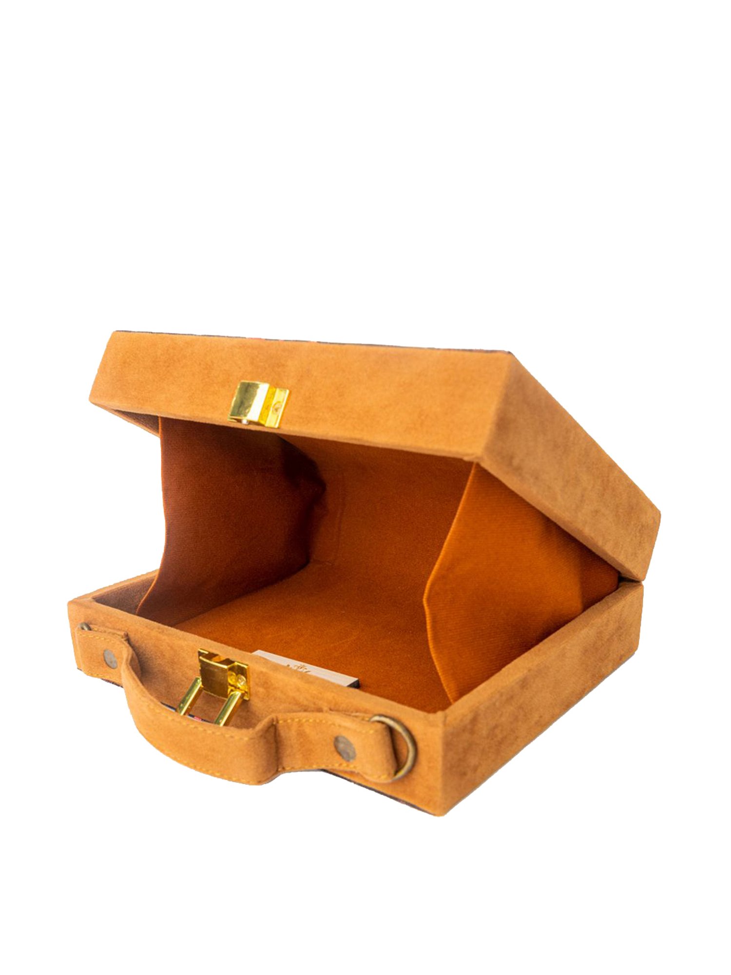 NR by Nidhi Rathi Black Fabric Clutch