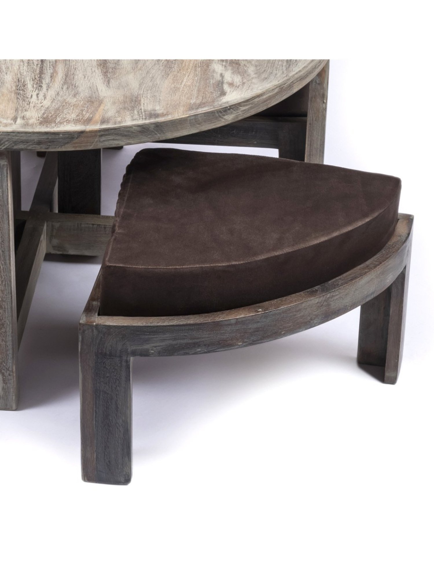 Glass Oval Living Room Metal Coffee Table - Saracina Home