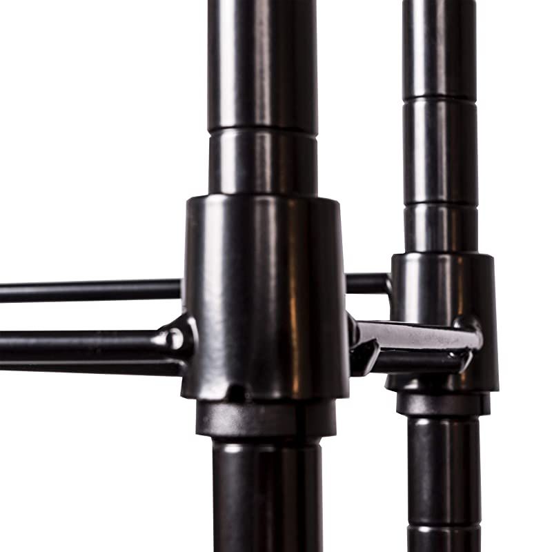 Maxsteel 12 Tier Shelving - Heavy Gauge Steel Wire Shelving for 864 CD/450 DVD/Blu-Ray/Games in Gunmetal,38408071