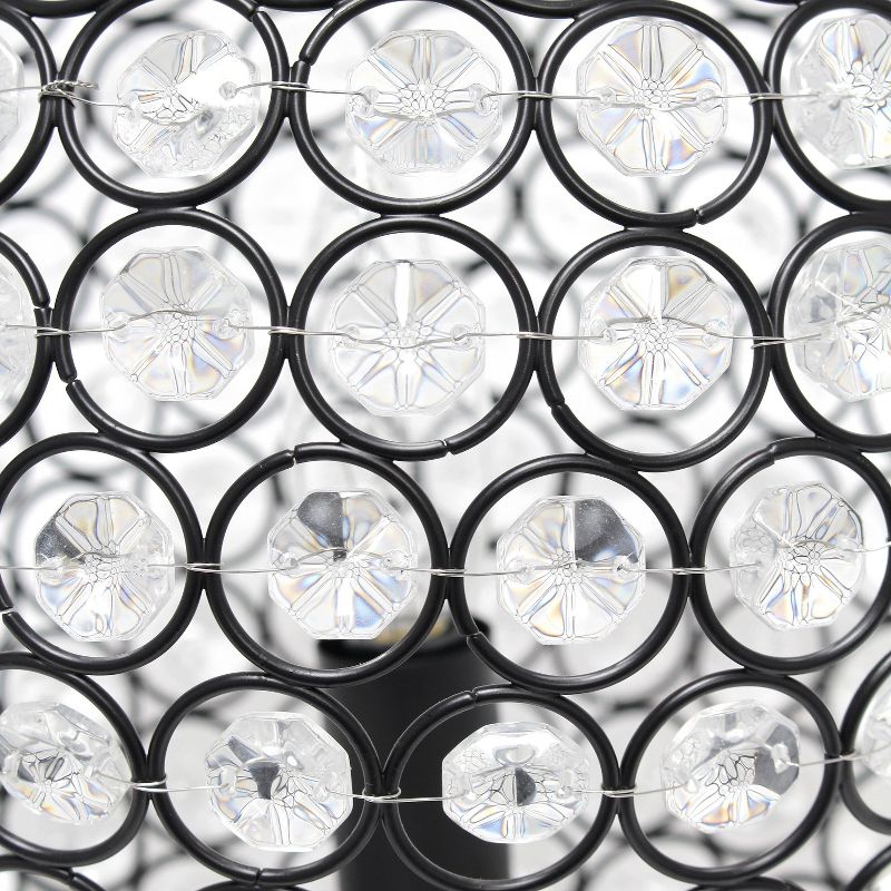 10" Elipse Crystal Ball Sequin Table Lamp Restoration Bronze - Elegant Designs