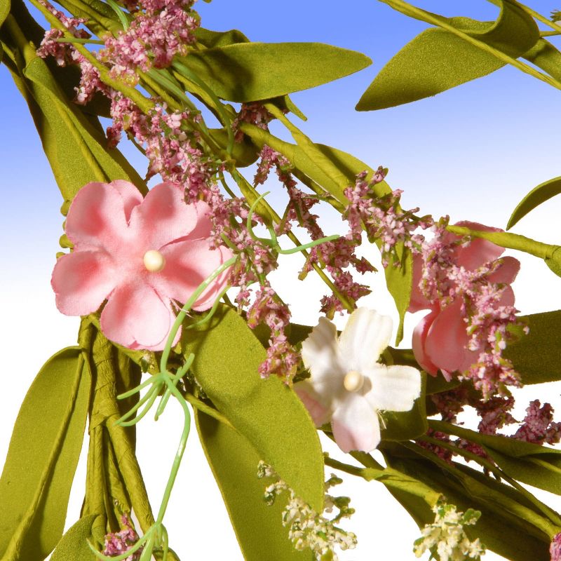 Artificial Spring Wreath Pink 22" - National Tree Company