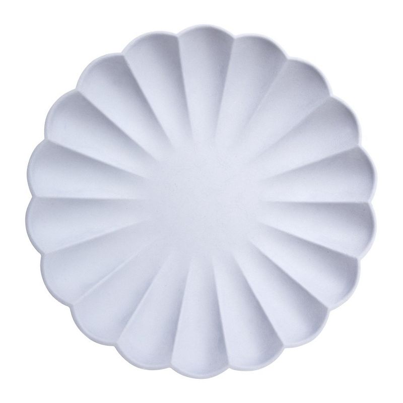 Meri Meri - Pale Blue Simply Eco Large Plates - Disposable Dinnerware - 8ct