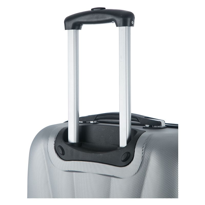 InUSA Chicago 2pc Hardside Spinner Luggage Set 25"& 29" - Silver