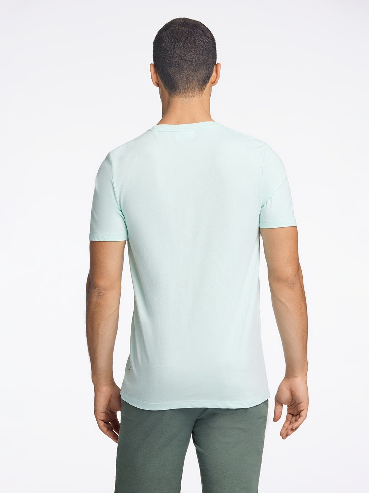 Lindbergh Green Regular Fit Printed T-Shirt