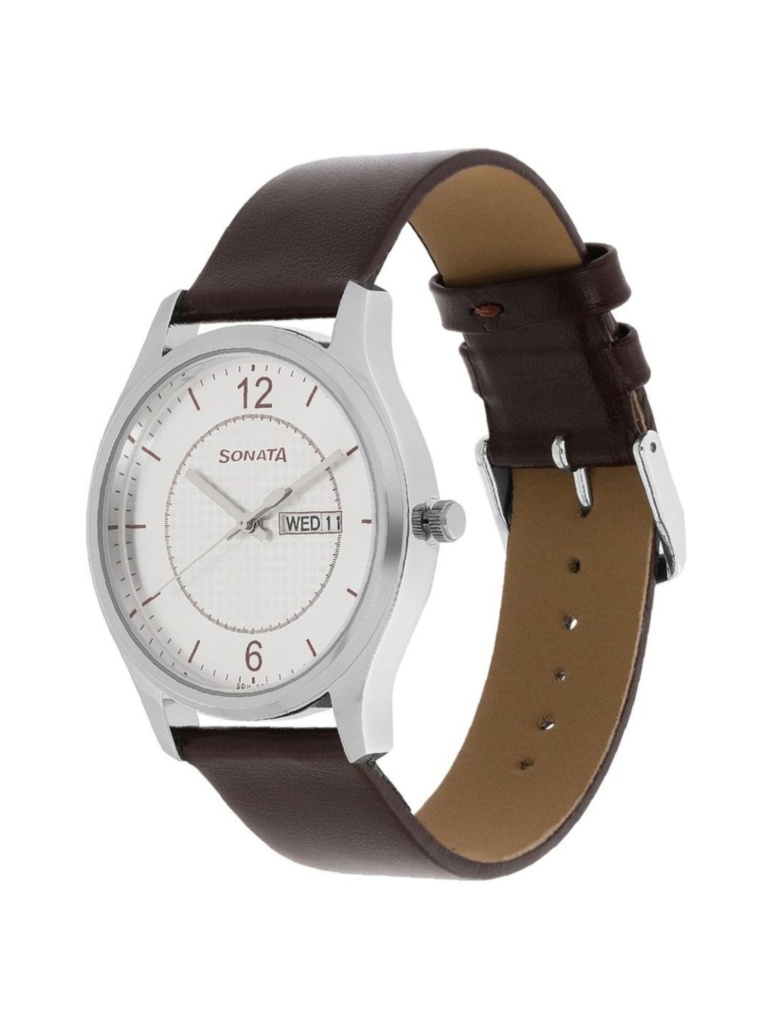 Sonata Essen NS77082SL02W Analog Watch for Men