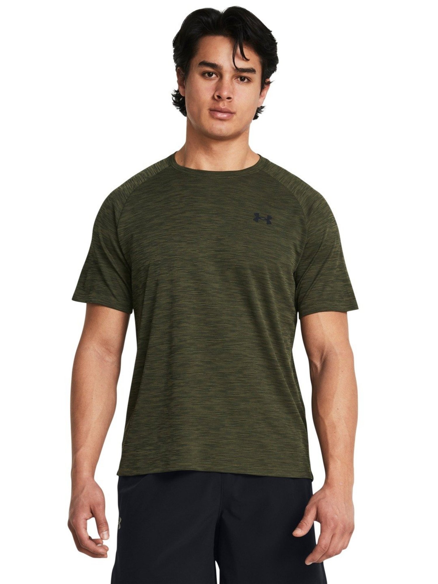 Under Armour Green Slim Fit Texture T-Shirt