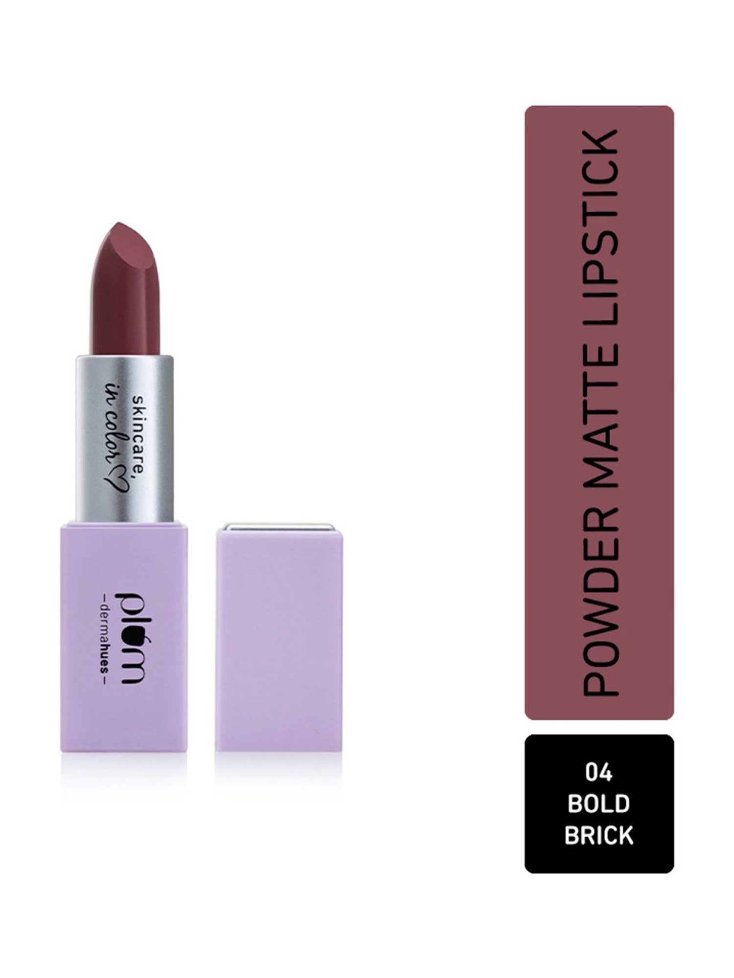 Plum Velvet Haze Matte Lipstick 04 Bold Brick - 4.2 gm