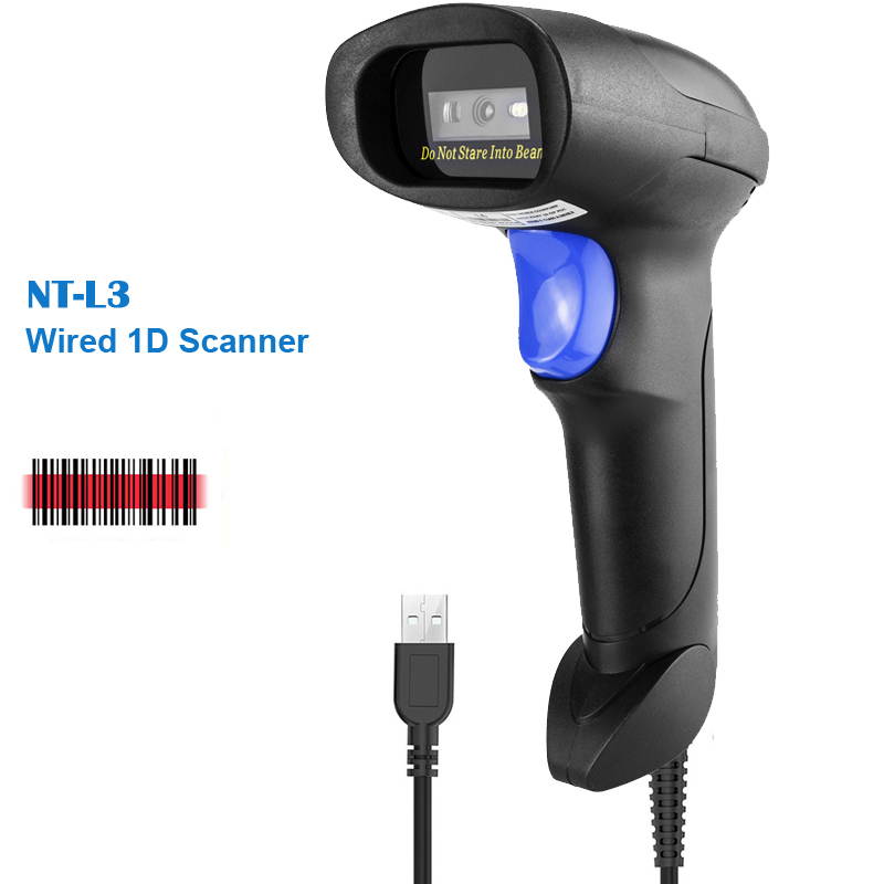 Plugadget Handheld CCD Barcode Scanner Portable USB Wired 1D Cable Reader Bar Code for POS System Supermarket