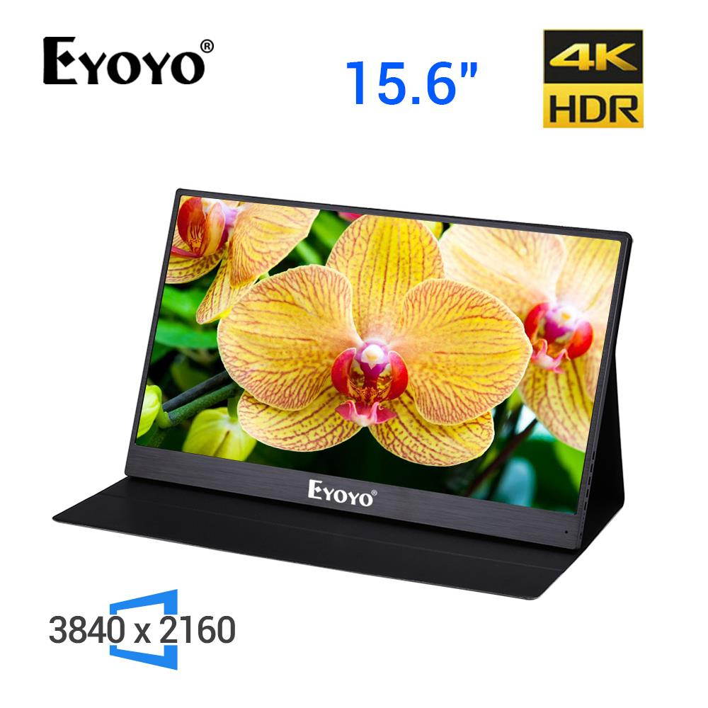 15.6 Inch 4K Portable Game Monitor for PS4 PS4 PRO Xbox NS HD 3840 2160 IPS Type C Screen with HDR Speaker