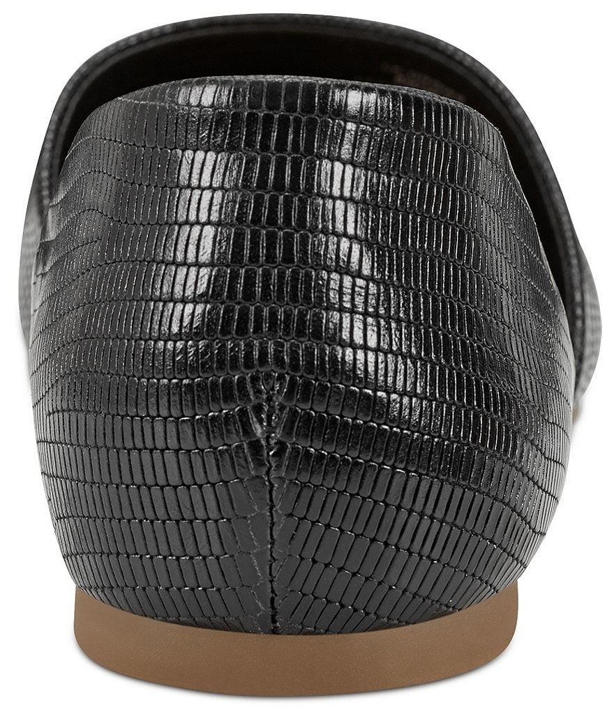 Lucky Brand Drowe Lizard Print Leather Flats