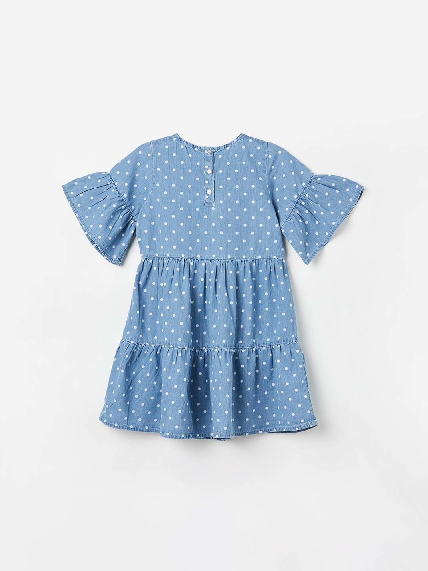 Fame Forever by Lifestyle Kids Blue Cotton Printed Dress