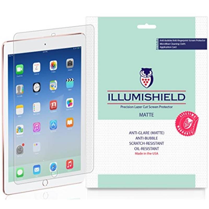 iPad Pro 9.7" Screen Protector [2-Pack], iLLumiShield - Anti Glare (Matte) HD Clear Film / Anti Bubble and Anti Fingerprint / Japanese  + Lifetime Warranty