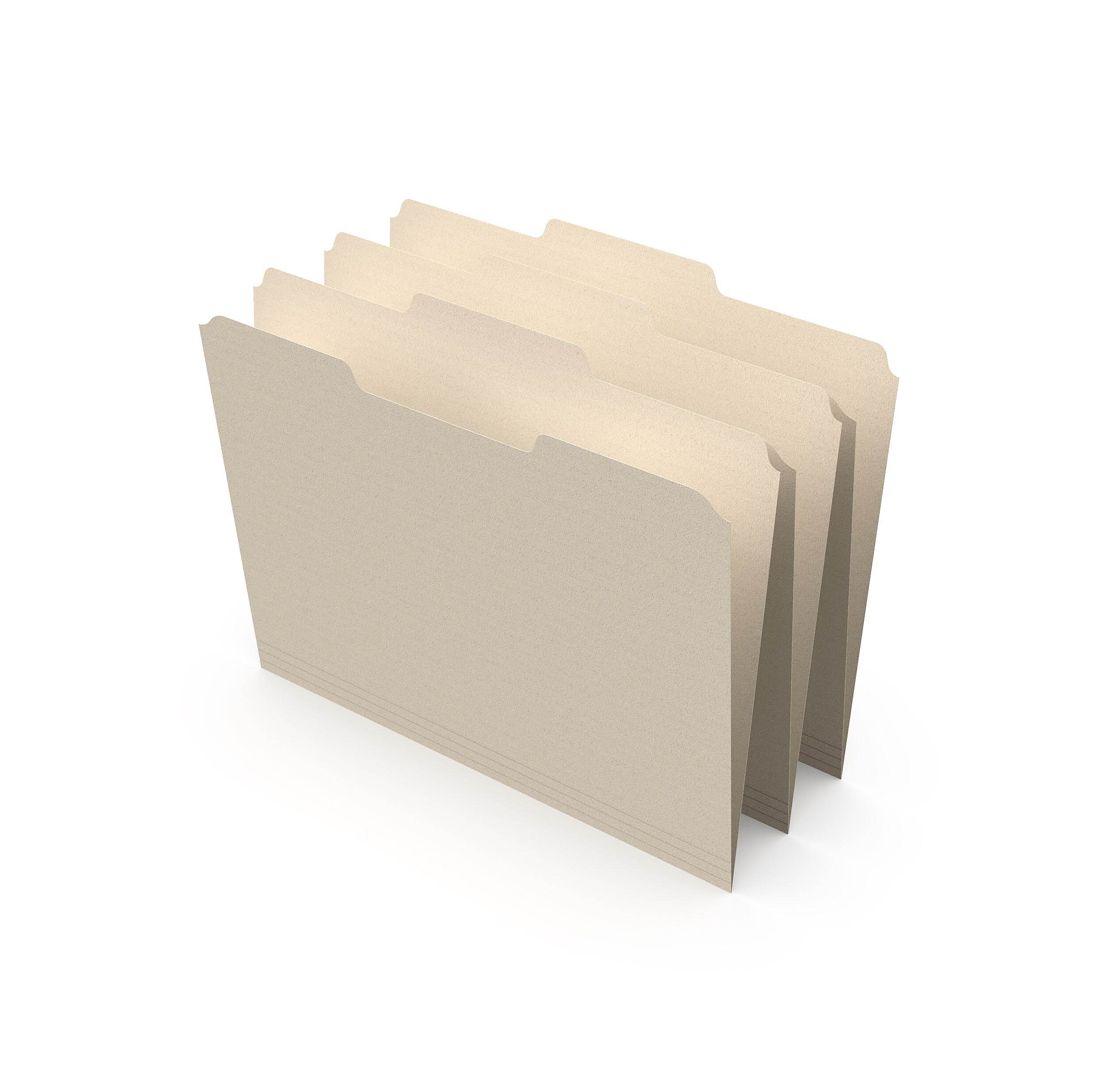 MyOfficeInnovations Manila File Folders 3-Tab Center Position Letter 100/Box