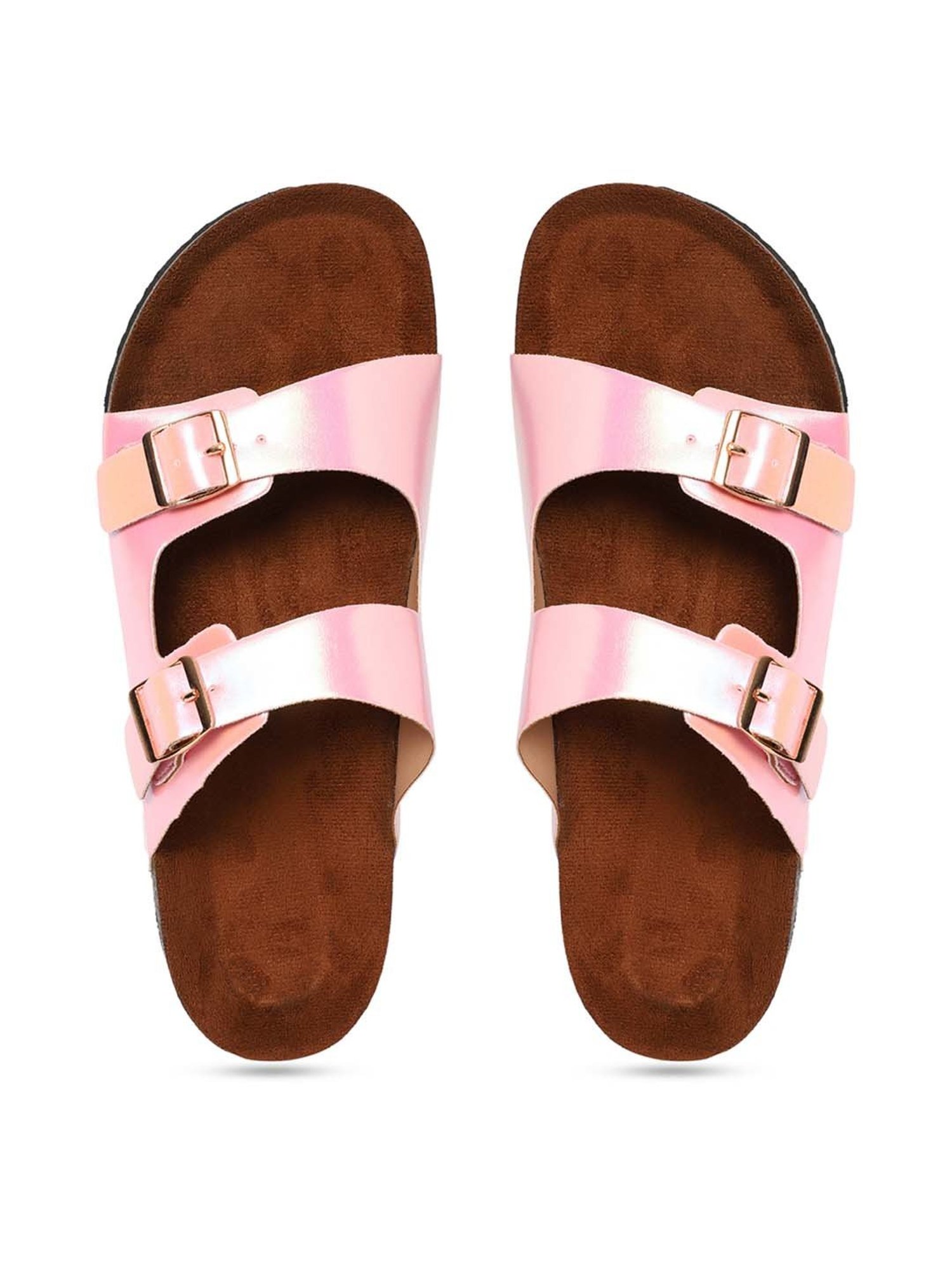 Mozafia Women's Light Pink Casual Sandals