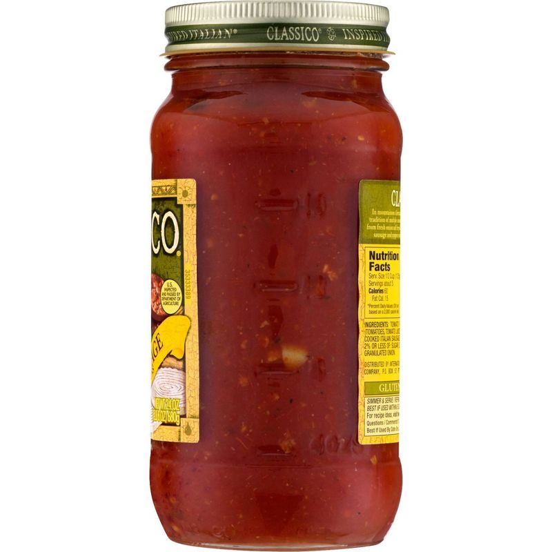 Classico Italian Sausage with Peppers & Onions Pasta Sauce - 24oz