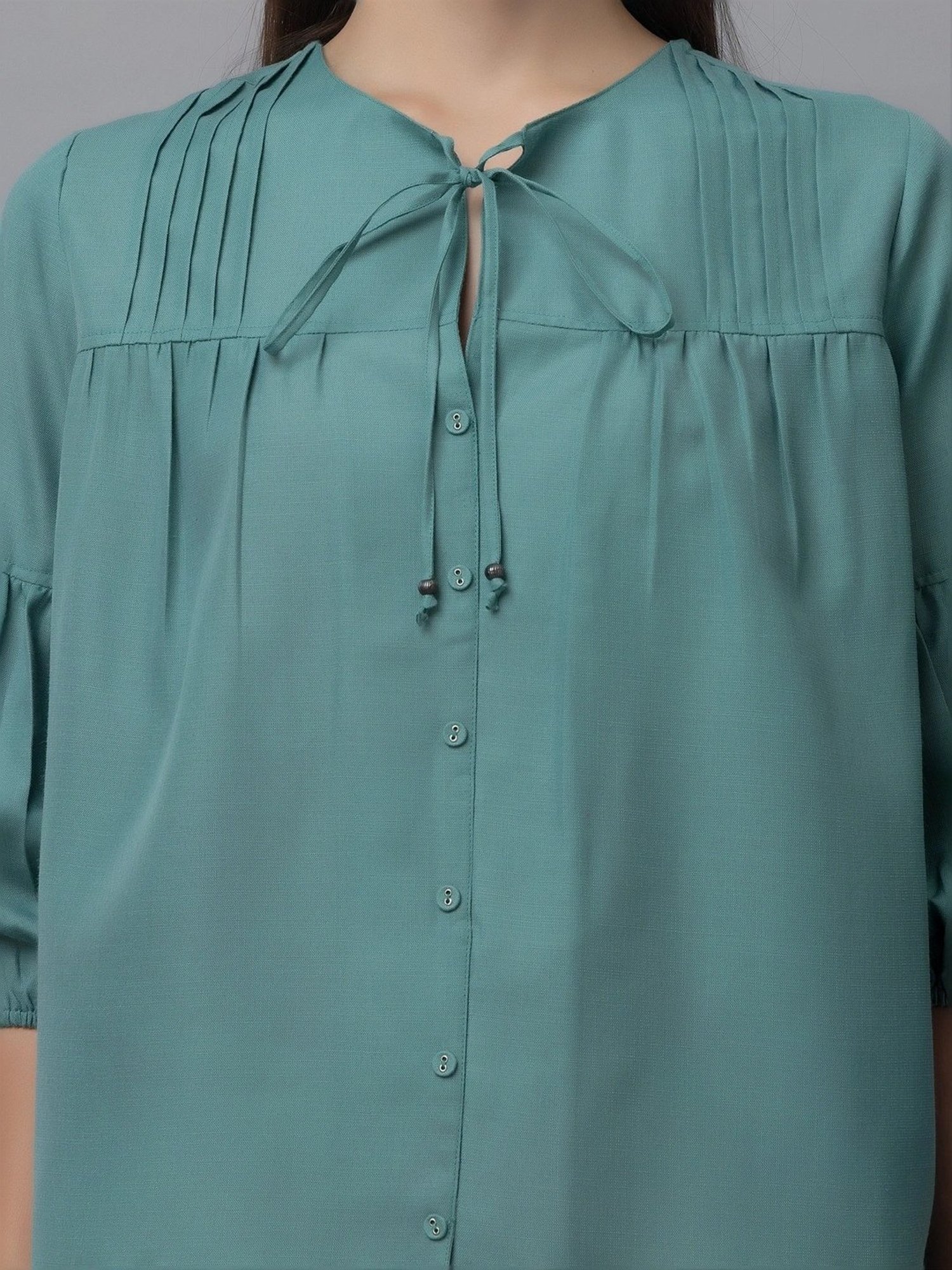 PURYS Blue Regular Fit Top