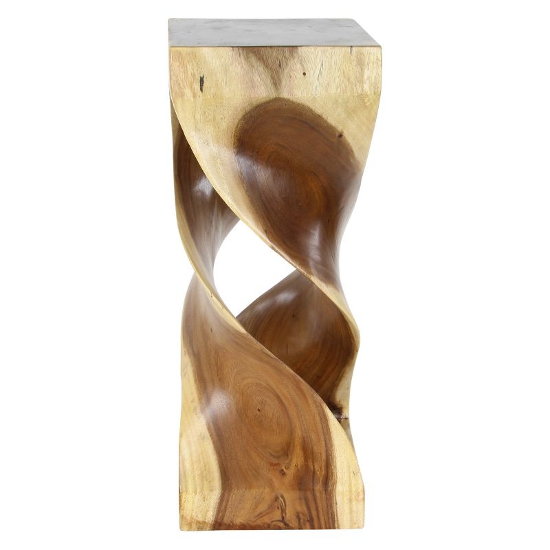 Suar Wood Square Accent Table Brown - Olivia & May