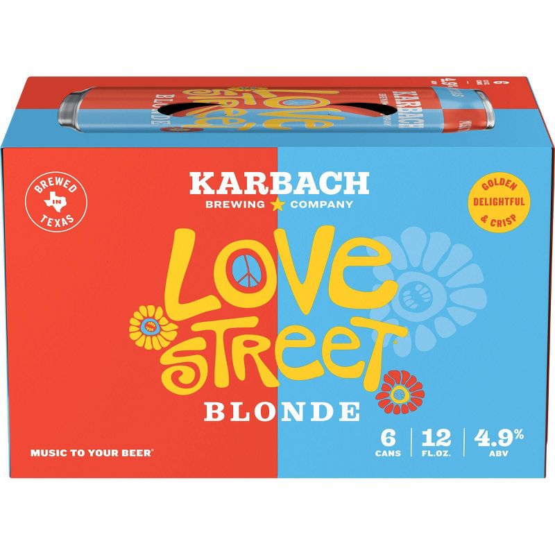 Karbach Love Street Blonde Beer - 6pk/12 fl oz Cans