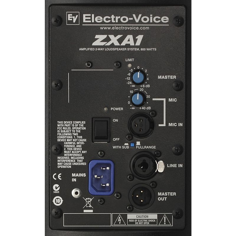 Electro-Voice ZXA1-90 Powered PA Speaker Black