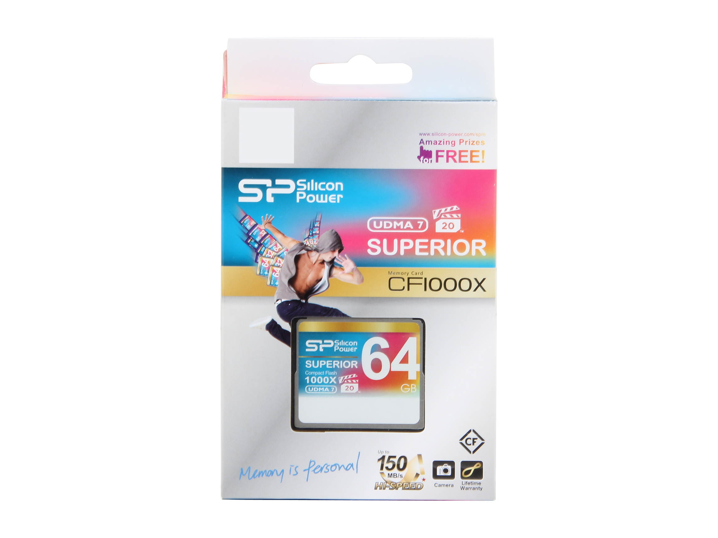 Silicon Power Superior 64GB Compact Flash (CF) Flash Card Model SP064GBCFC1K0V10