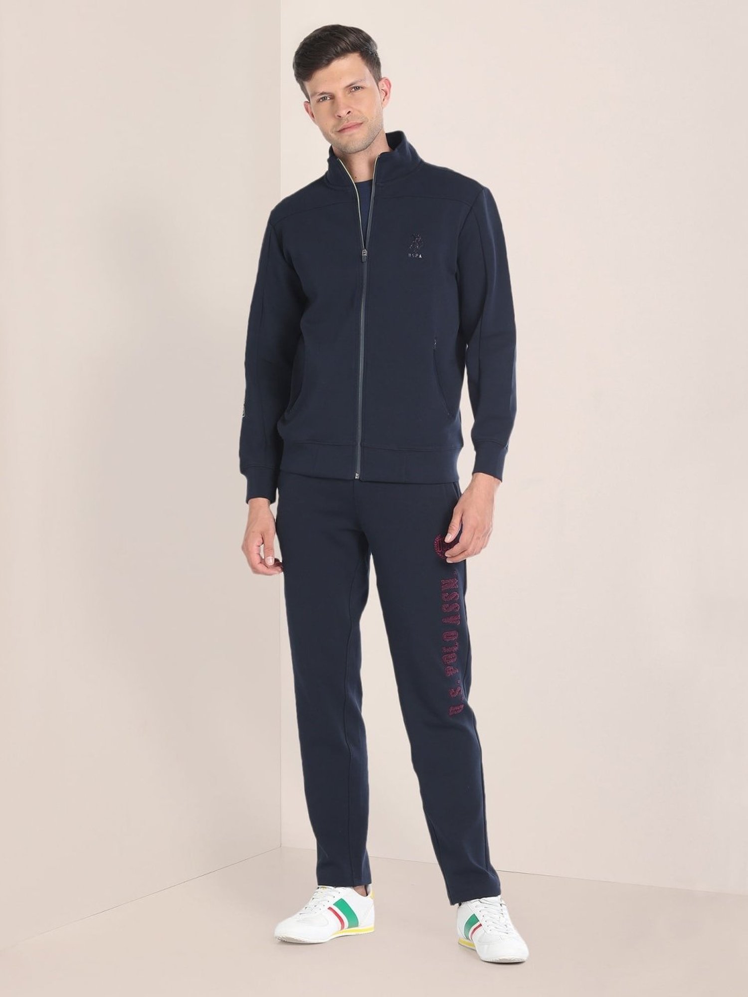 U.S. Polo Assn. Navy Regular Fit Printed Sweatshirt