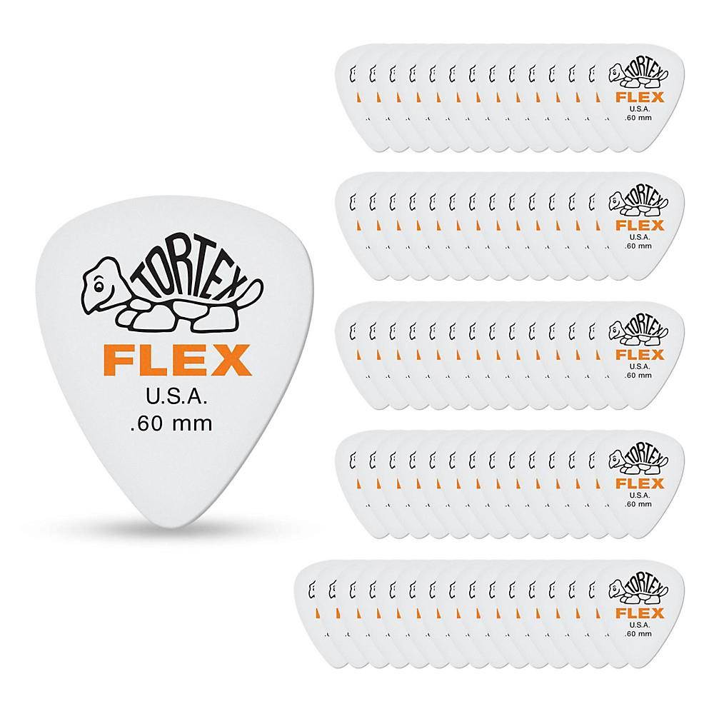 Dunlop 428 Tortex Flex Standard Guitar Picks, 72 Pack, .60mm