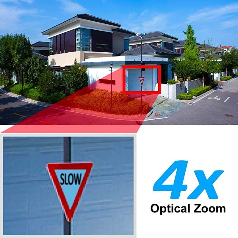 5MP PTZ Camera Outdoor with 32G SD Card, Home WiFi Security Camera Outdoor Wireless , HD IP Video Surveillance Camera, Audio Recording, IR Night Vision, Pan Tilt Zoom Human Motion Detection