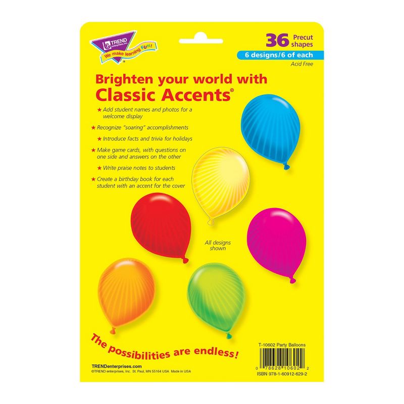 3pk 36 per Pack Party Balloons Classic Accents Variety Pack - TREND