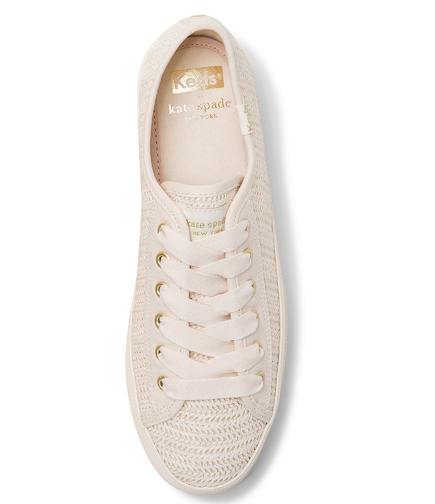 Keds Keds x kate spade new york Triple Up Woven Raffia Platform Sneakers
