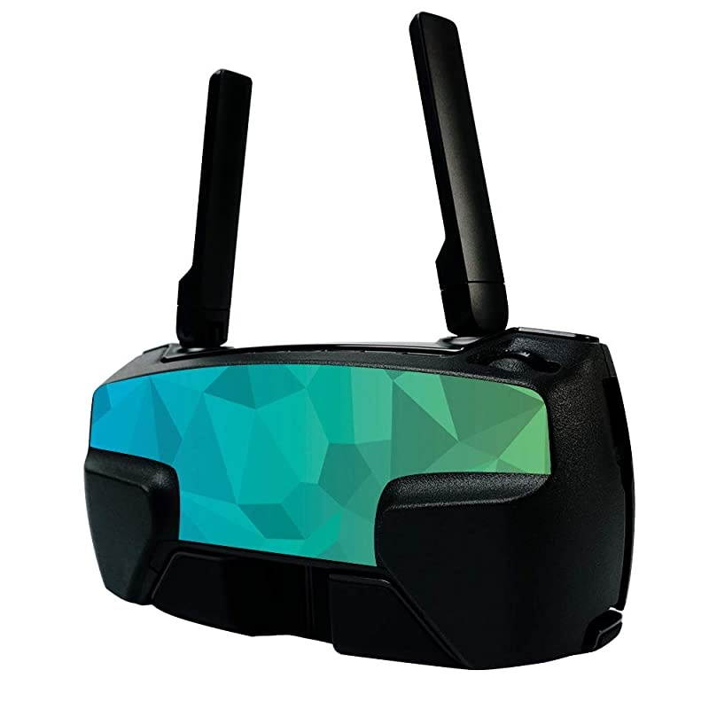 Skin for DJI Mavic Mini Portable Drone Quadcopter - Blue Green Polygon | Protective, Durable, and Unique Vinyl Decal wrap cover | Easy To Apply, Remove, and Change Styles | Made in the USA
