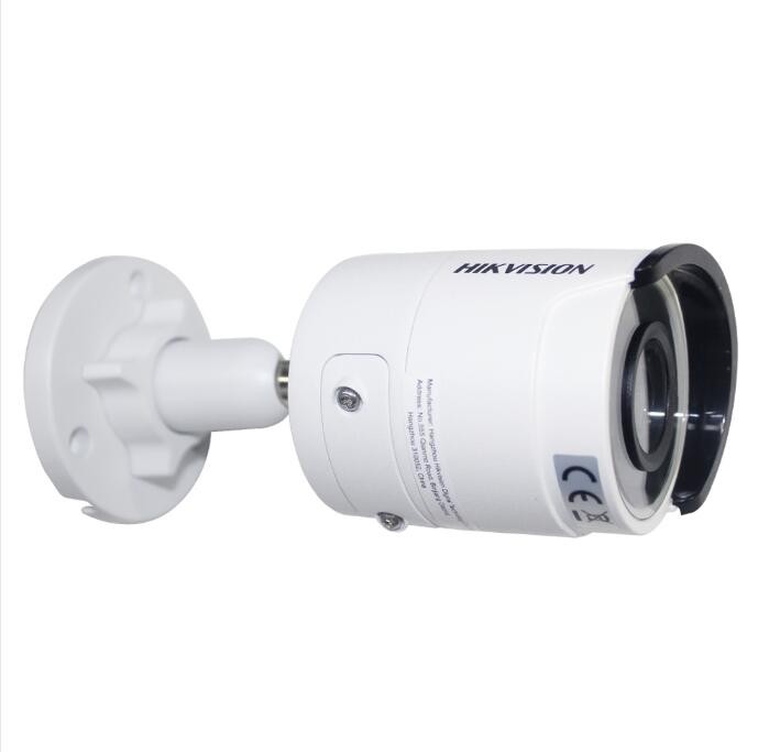 Hikvision Original English System H.265 Bullet IP Camera PoE DS-2CD2043G0-I 4MP CMOS IR Network Video Surveillance with SD Card Slot Face Dectection(1-Pack, 2.8mm Lens)