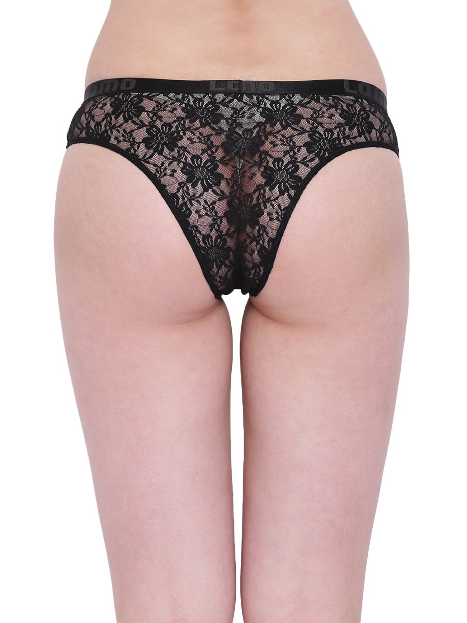 La Intimo Black Lace Bikini Panty