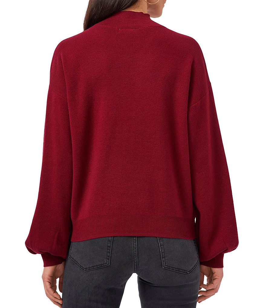 Alex Marie Rosa 3/4 Sleeve Button Front Round Neck Cardigan