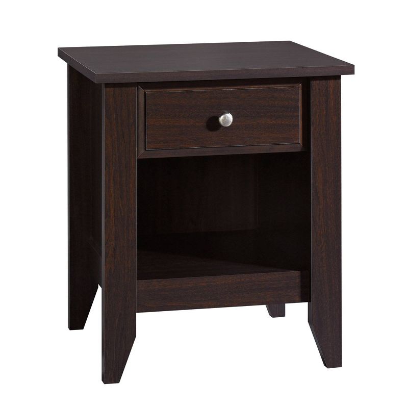 Shoal Creek Nightstand with Drawer & Storage Shelf - Jamocha Wood - Sauder