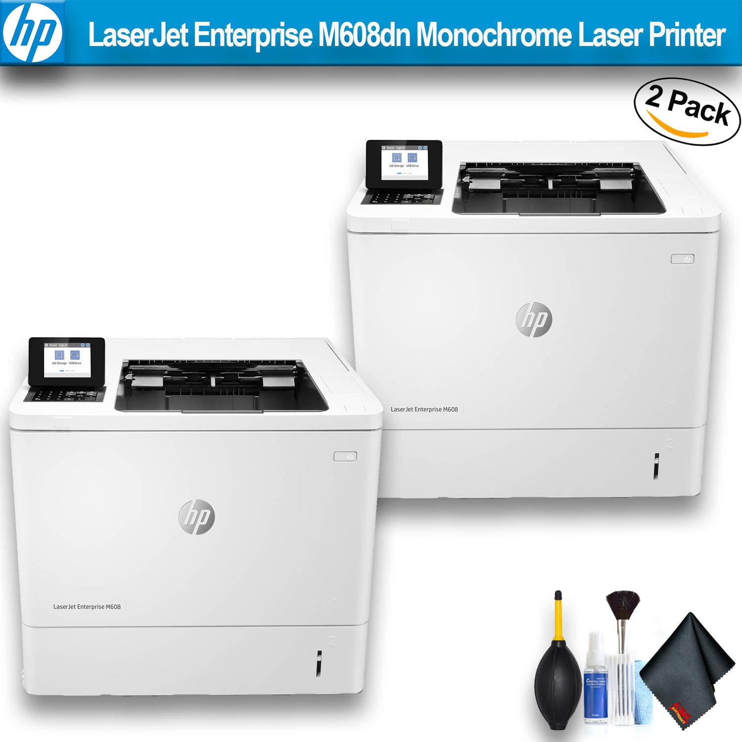 HP LaserJet Enterprise M608dn Monochrome Laser Printer 2 - Pack Bundle
