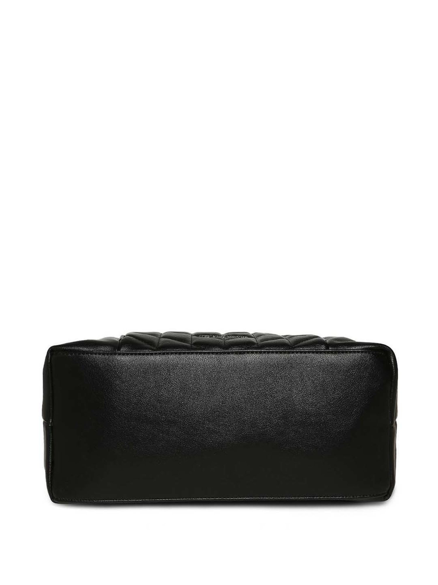 Marina Galanti Black Quilted Medium Tote Handbag