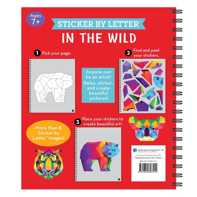 Sticker Puzzles in the Wild - (Spiral_bound) (Spiral Bound)