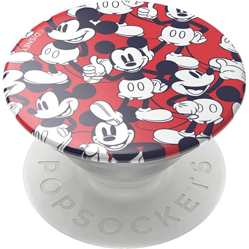 PopGrip with Swappable Top for Phones amp Tablets Mickey amp Minnie Mickey Classic Pattern