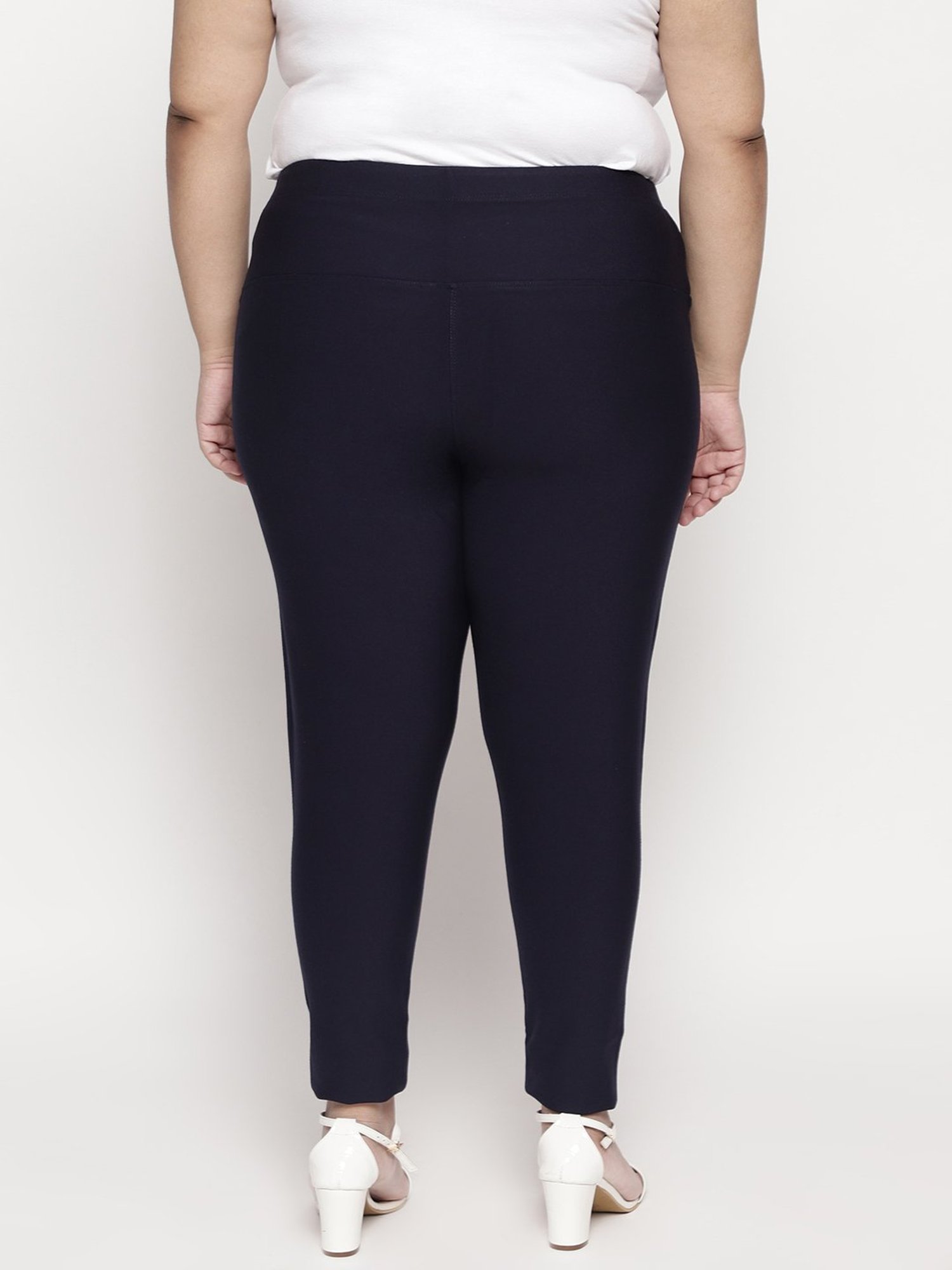 Amydus Navy Mid Rise Jeggings