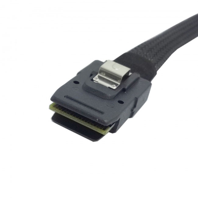 Jimier 1m SFF-8087 Mini SAS 4i 36 Pin to 36Pin Right 90 Degree Angled Cable SF-031-1.0M