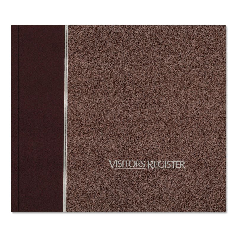 National Visitor Register Book Burgundy Hardcover 128 Pages 8 1/2 x 9 7/8 57803