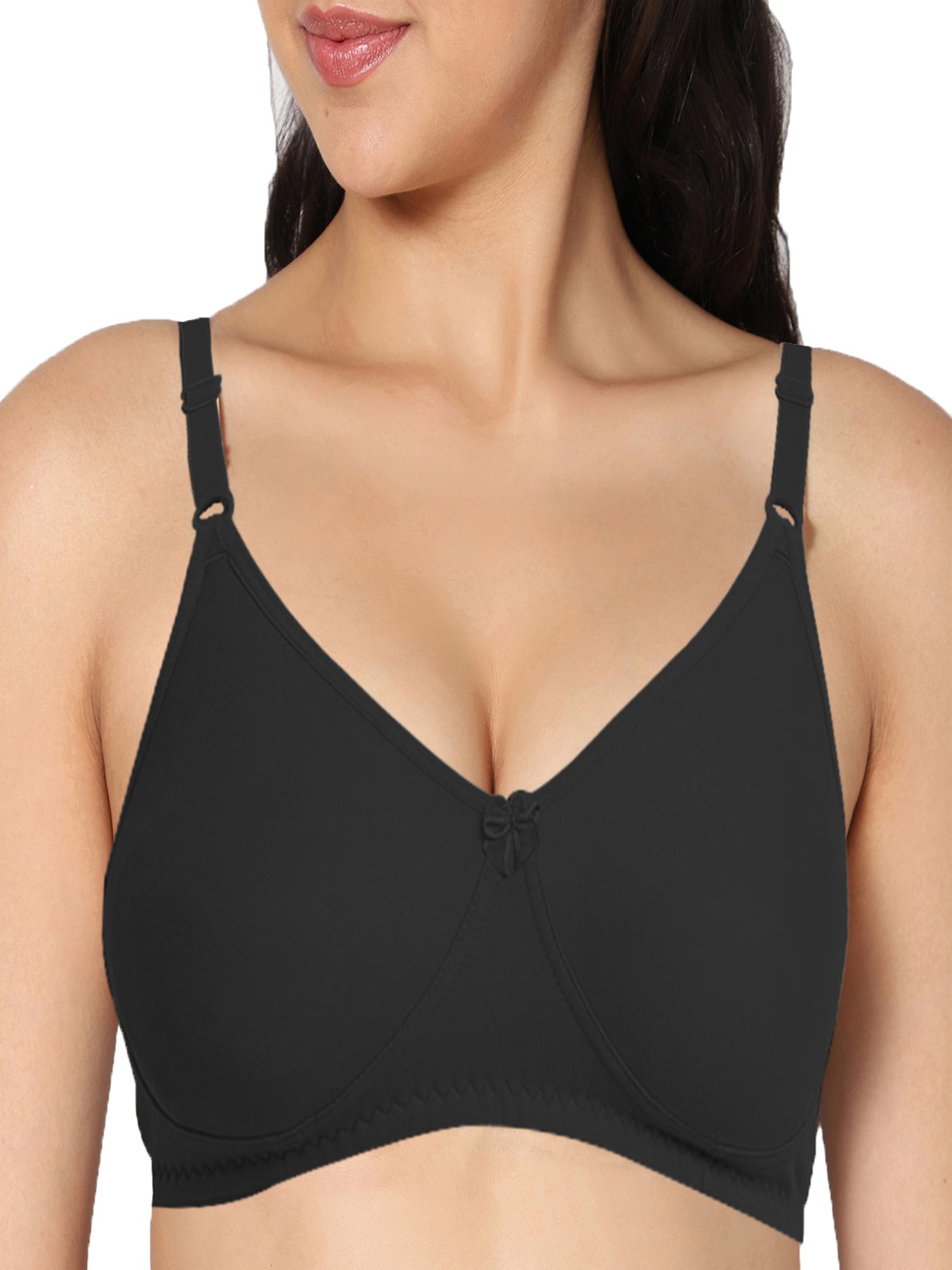 IN CARE Black & Skin Non-Wired Full Coverage Push-Up Bra - Pack of 2