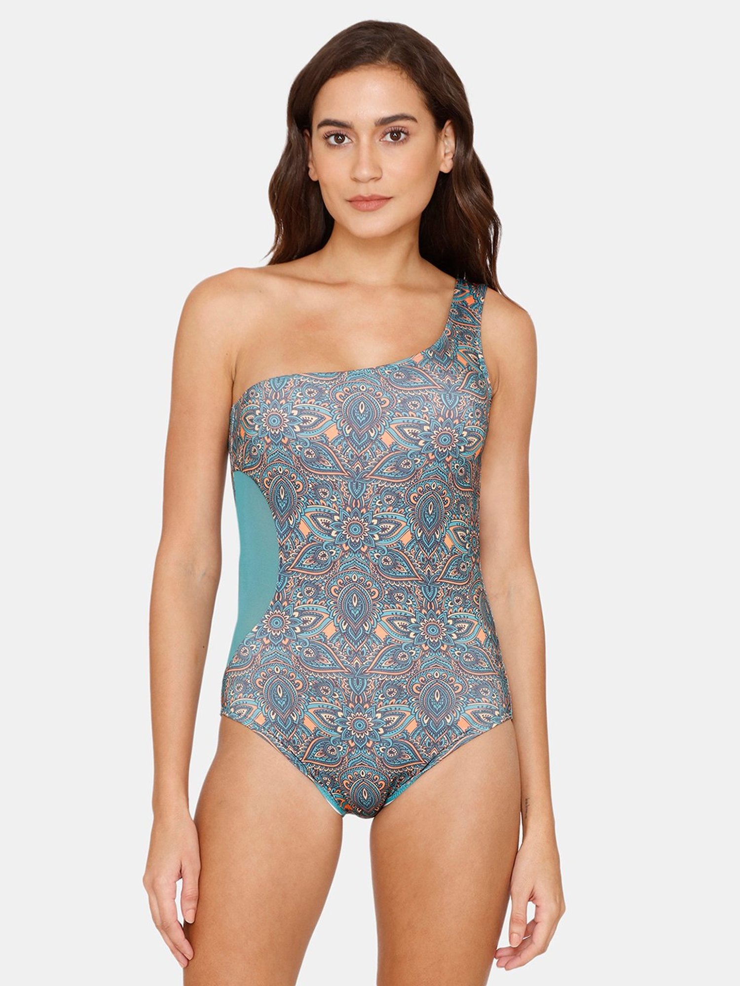 Coucou by Zivame Blue Printed Swimsuit