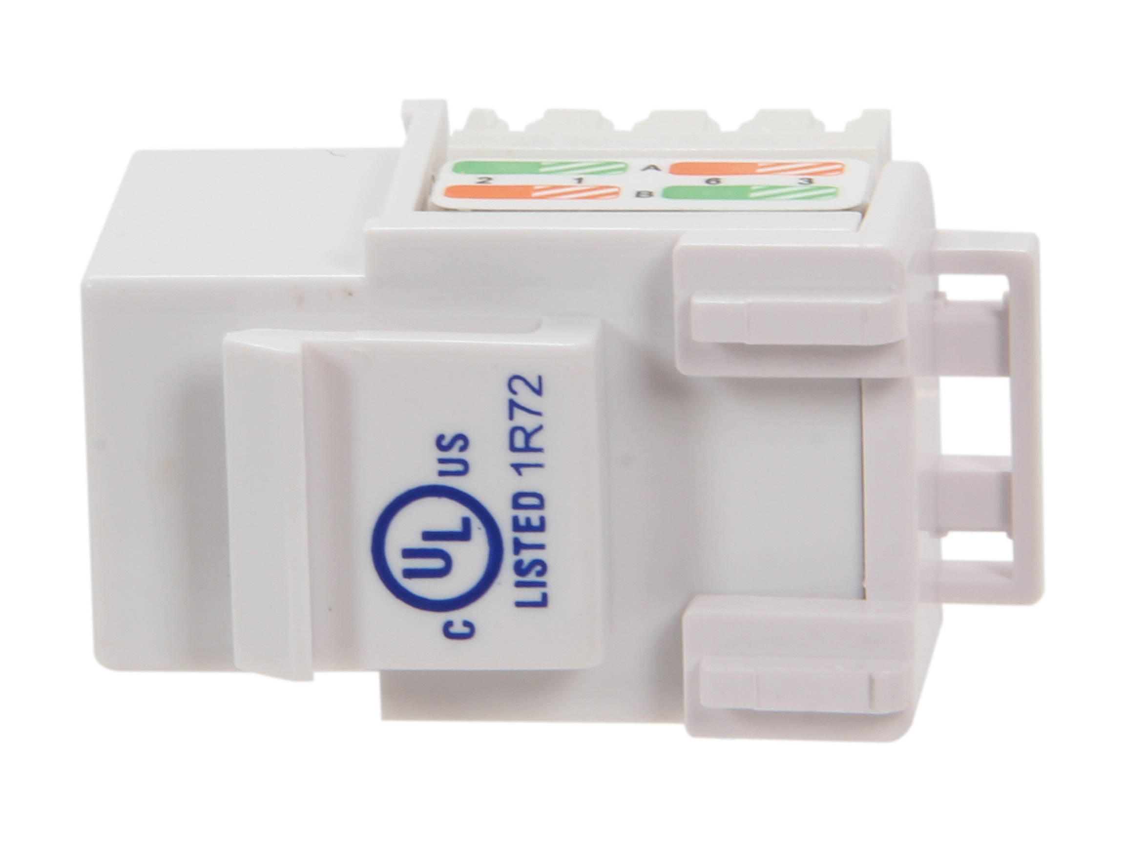 BYTECC Cat. 6 Punch Down Keystone Jack - White