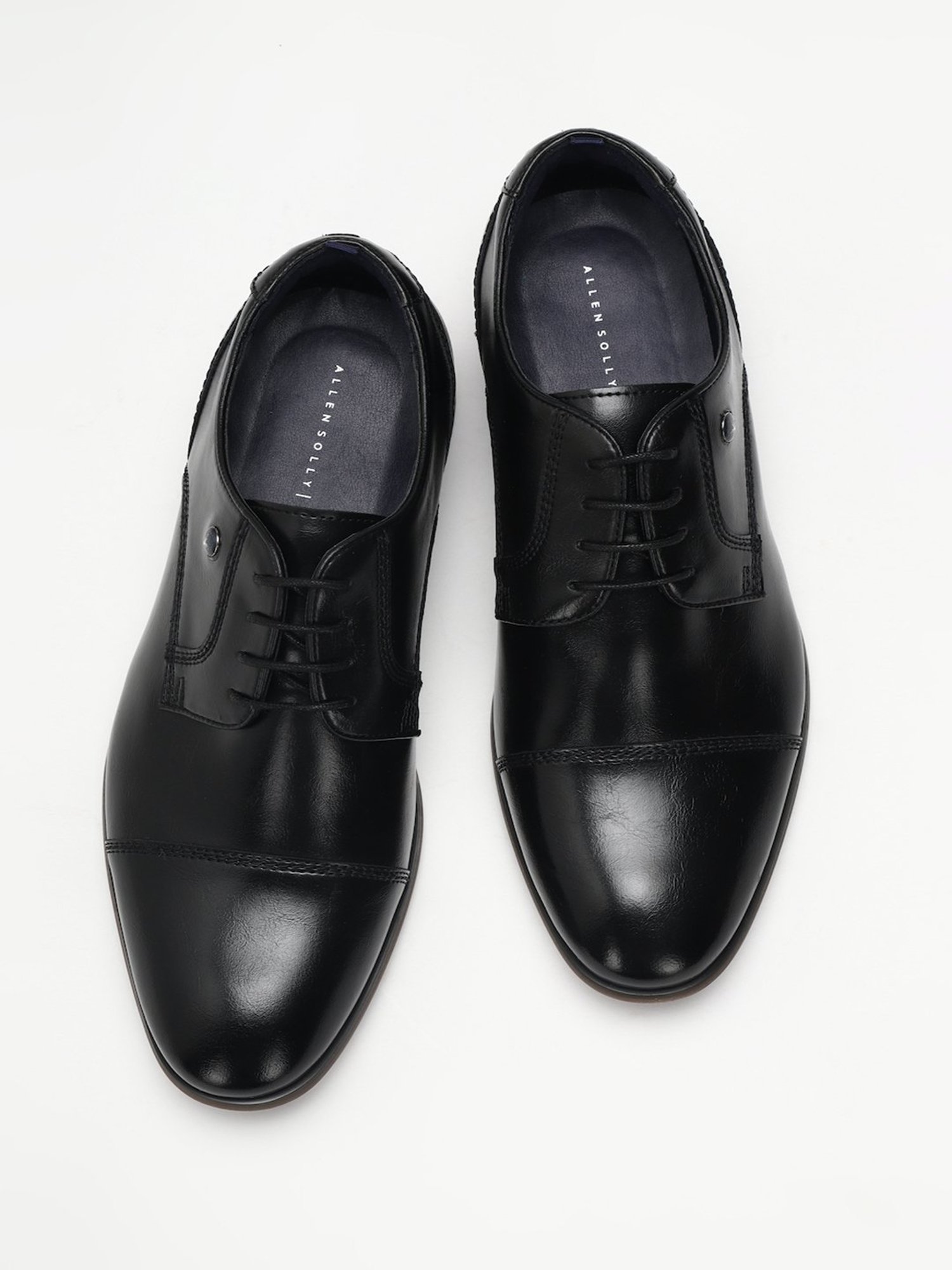 Allen Solly Men's Black Derby Shoes